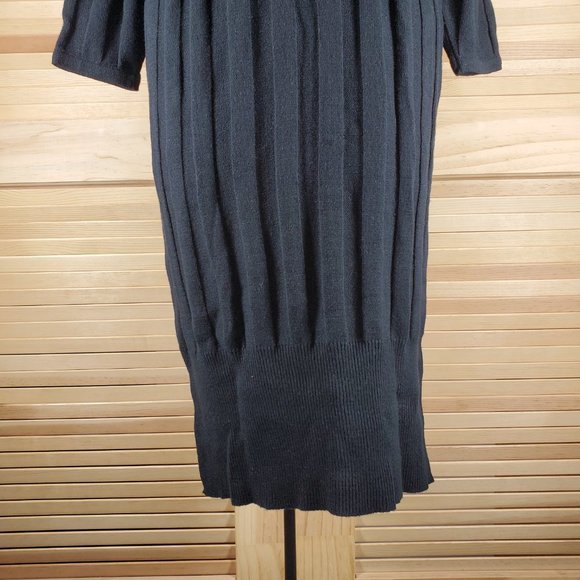 Vintage 80s black sweater dress Made in Austria - Picture 6 of 6